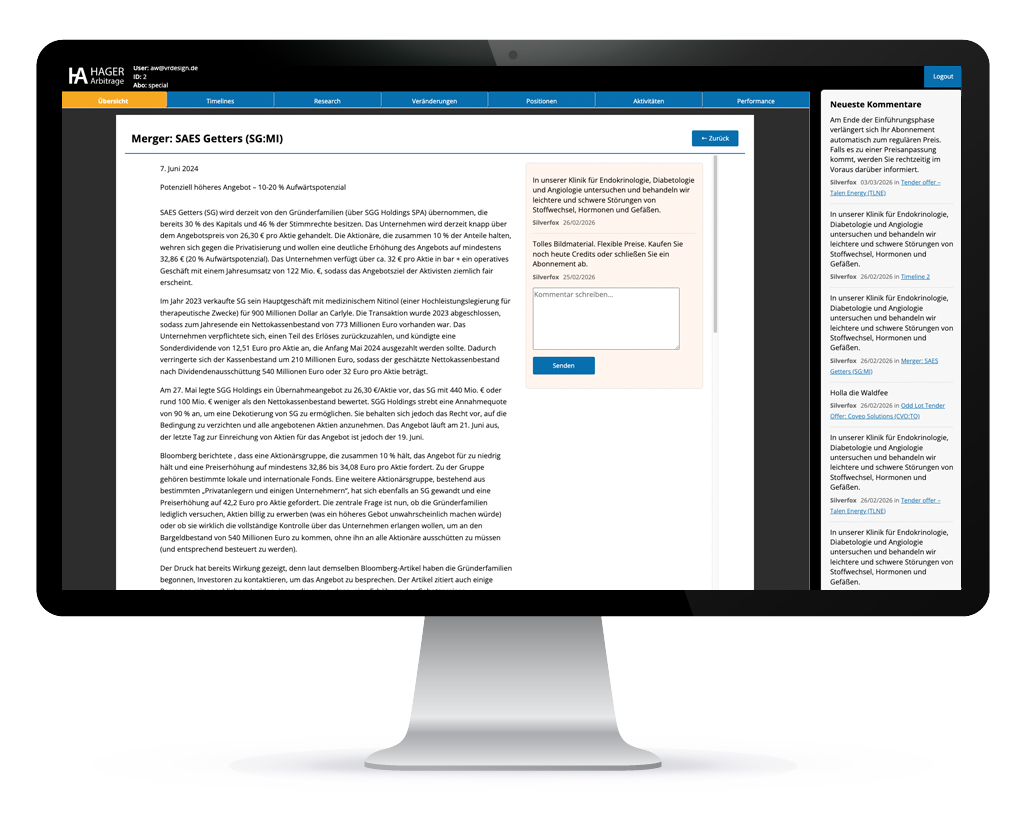 Dashboard-Arbitage